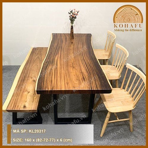 BÀN DÀI GỖ ME TÂY KL20317