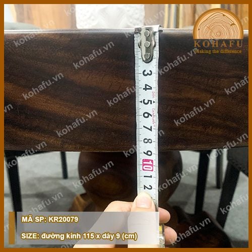 BÀN TRÒN GỖ ME TÂY KR20079