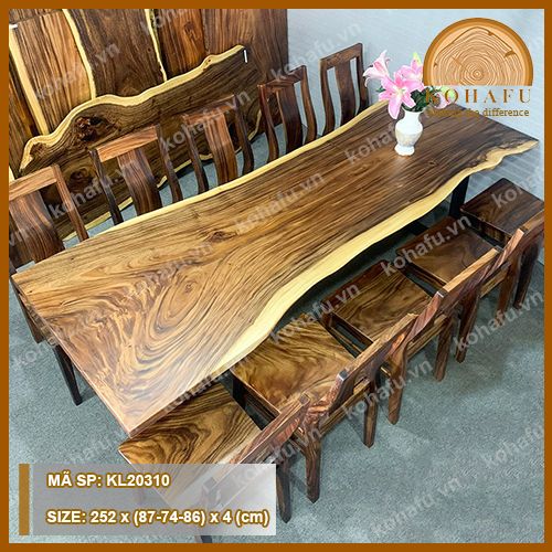 MẶT BÀN DÀI GỖ ME TÂY KL20310