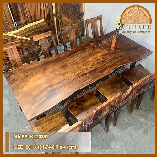MẶT BÀN DÀI GỖ ME TÂY KL20351