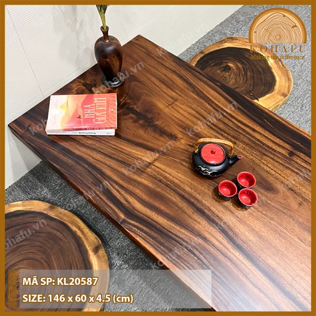 MẶT BÀN DÀI GỖ ME TÂY KL20587