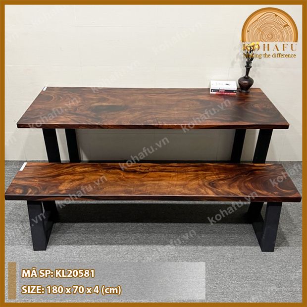 MẶT BÀN DÀI GỖ ME TÂY KL20581