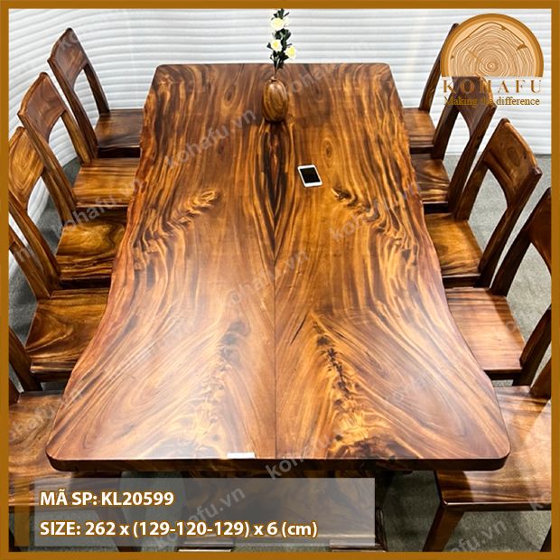 MẶT BÀN DÀI GỖ ME TÂY KL20599