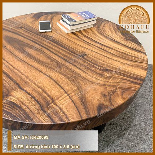 MẶT BÀN TRÒN GỖ ME TÂY KR20099