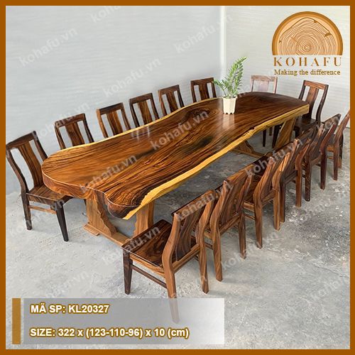 MẶT BÀN DÀI GỖ ME TÂY KL20327