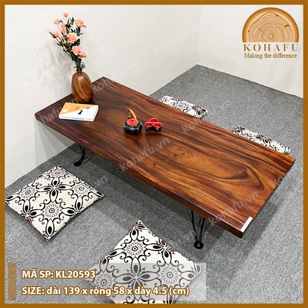MẶT BÀN DÀI GỖ ME TÂY KL20593