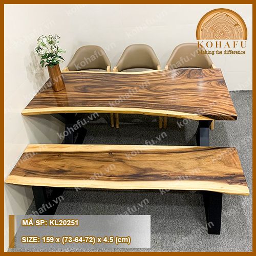 BÀN DÀI GỖ ME TÂY KL20251