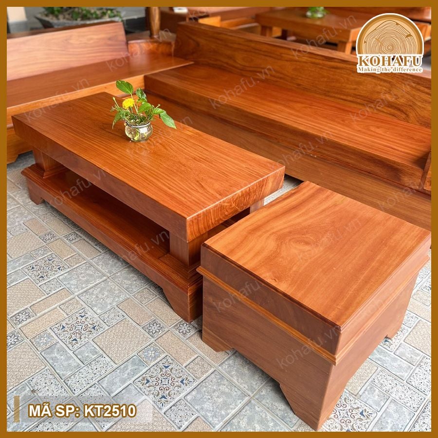 Sofa Gỗ Gõ Đỏ KT2510