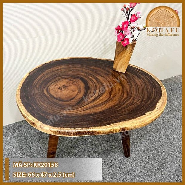 MẶT BÀN TRÒN GỖ ME TÂY KR20158