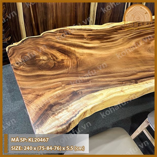 MẶT BÀN DÀI GỖ ME TÂY KL20467
