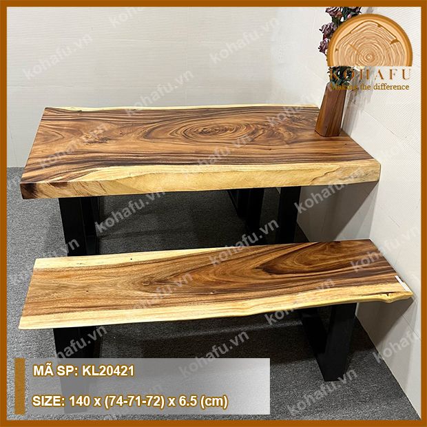 MẶT BÀN DÀI GỖ ME TÂY KL20421