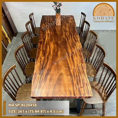 MẶT BÀN DÀI GỖ ME TÂY KL20458