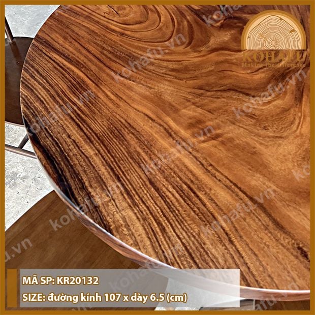 MẶT BÀN TRÒN GỖ ME TÂY KR20132