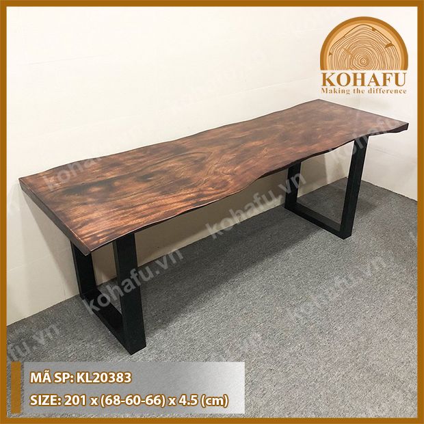 MẶT BÀN DÀI GỖ ME TÂY KL20383