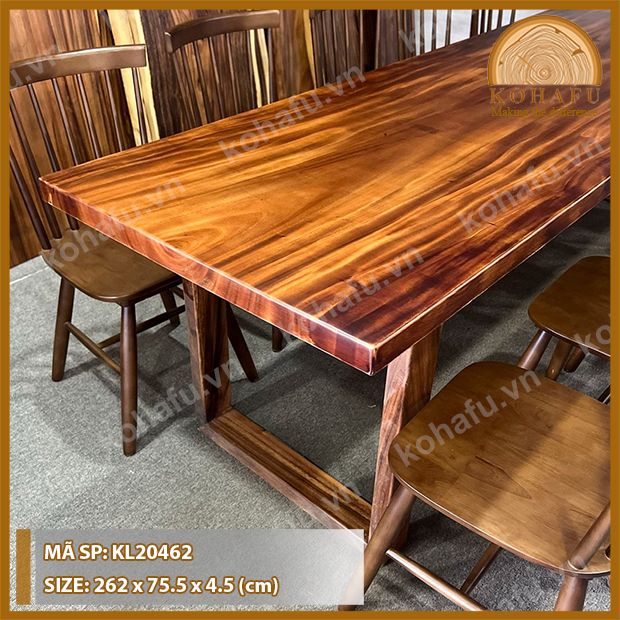 MẶT BÀN DÀI GỖ ME TÂY KL20462