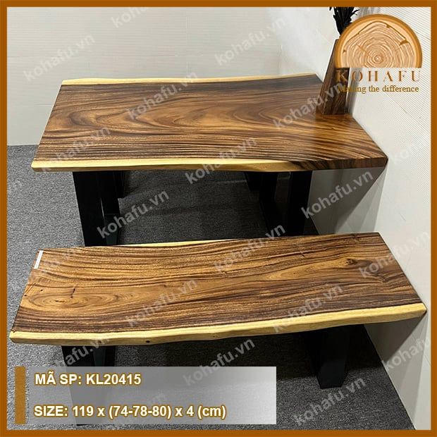 MẶT BÀN DÀI GỖ ME TÂY KL20415