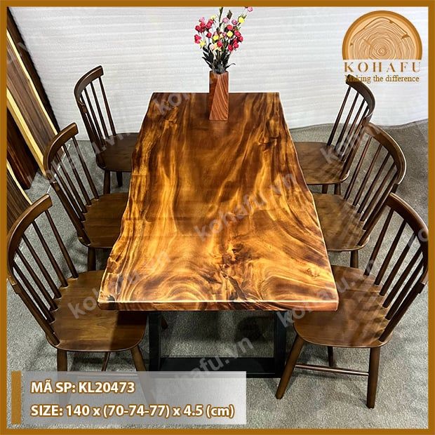 MẶT BÀN DÀI GỖ ME TÂY KL20473