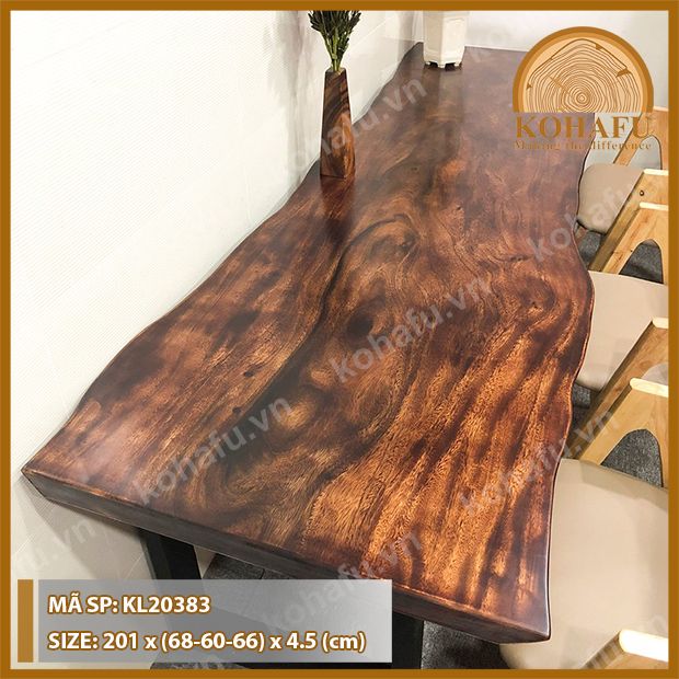 MẶT BÀN DÀI GỖ ME TÂY KL20383