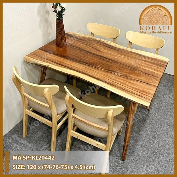 MẶT BÀN DÀI GỖ ME TÂY KL20442