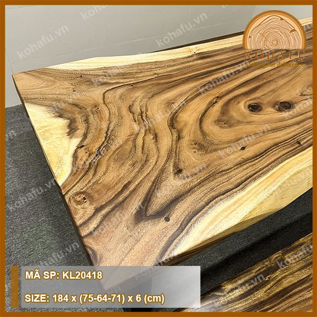 MẶT BÀN DÀI GỖ ME TÂY KL20418