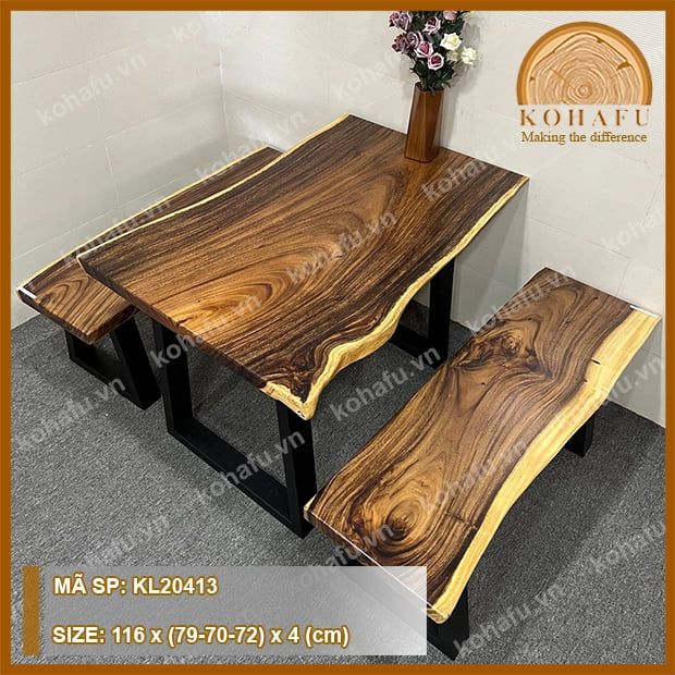 MẶT BÀN DÀI GỖ ME TÂY KL20413