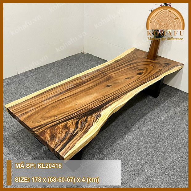 MẶT BÀN DÀI GỖ ME TÂY KL20416