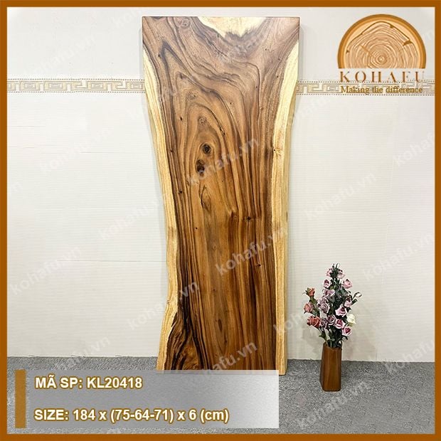 MẶT BÀN DÀI GỖ ME TÂY KL20418