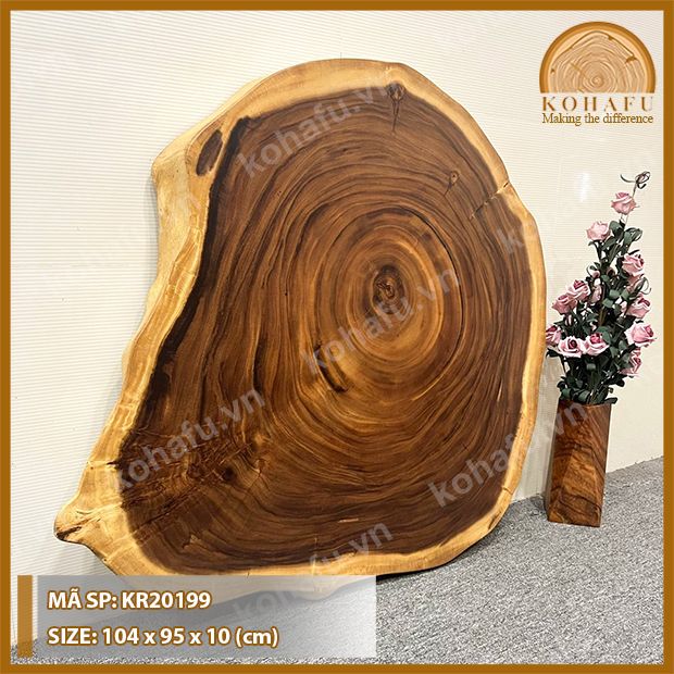 MẶT BÀN TRÒN GỖ ME TÂY KR20199