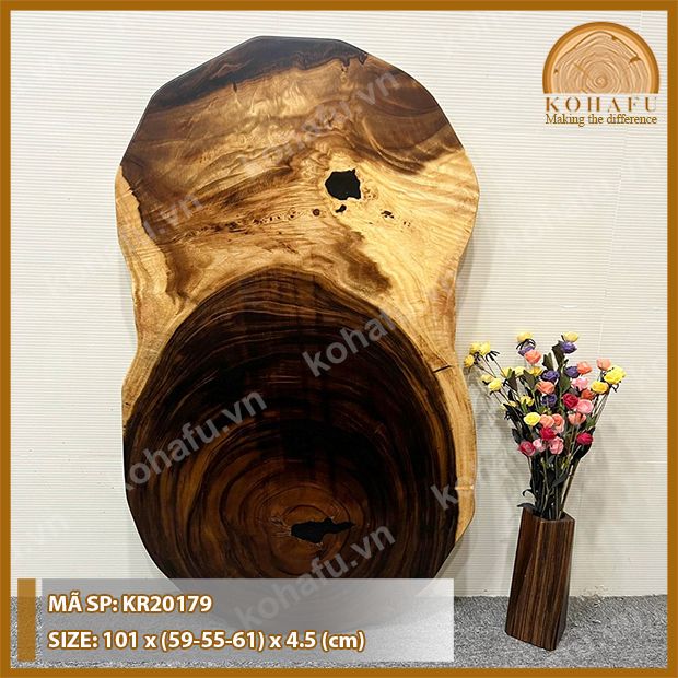 MẶT BÀN TRÒN GỖ ME TÂY KR20179