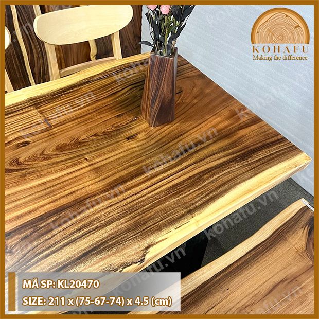 MẶT BÀN DÀI GỖ ME TÂY KL20470