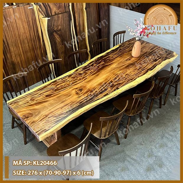 MẶT BÀN DÀI GỖ ME TÂY KL20466
