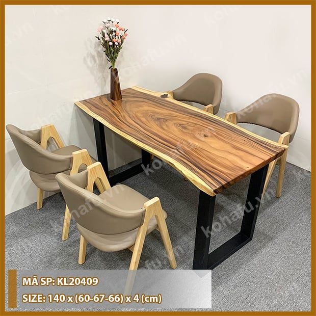 MẶT BÀN DÀI GỖ ME TÂY KL20409