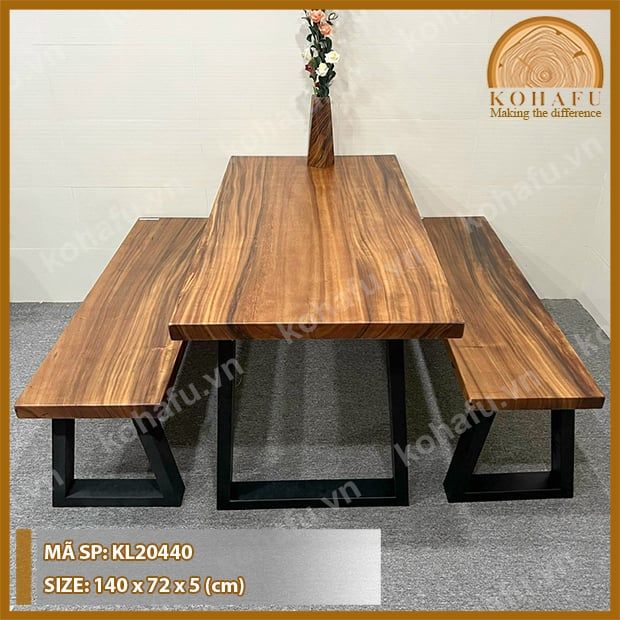 MẶT BÀN DÀI GỖ ME TÂY KL20440