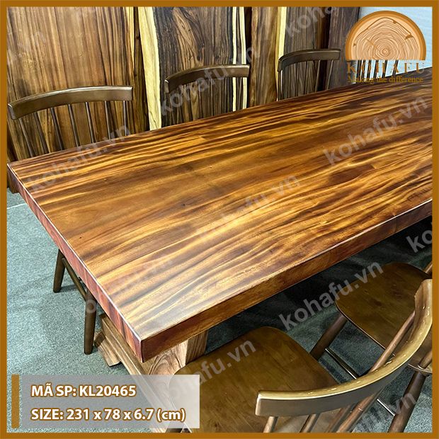 MẶT BÀN DÀI GỖ ME TÂY KL20465