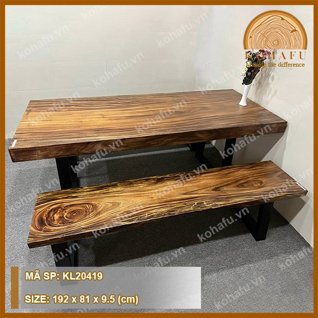 BÀN DÀI GỖ ME TÂY KL20419