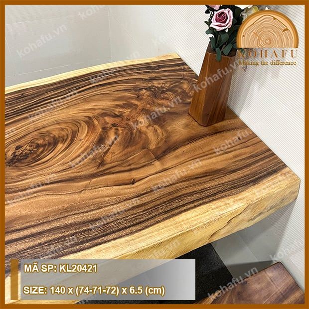 MẶT BÀN DÀI GỖ ME TÂY KL20421