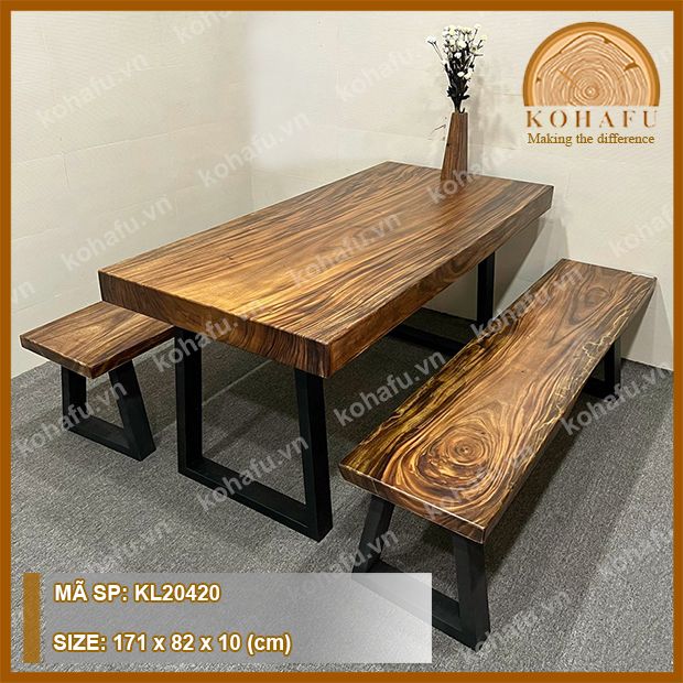 MẶT BÀN DÀI GỖ ME TÂY KL20420