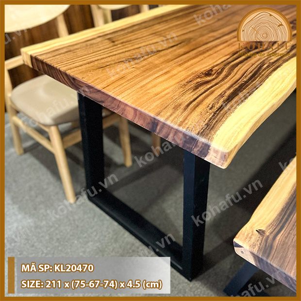 MẶT BÀN DÀI GỖ ME TÂY KL20470