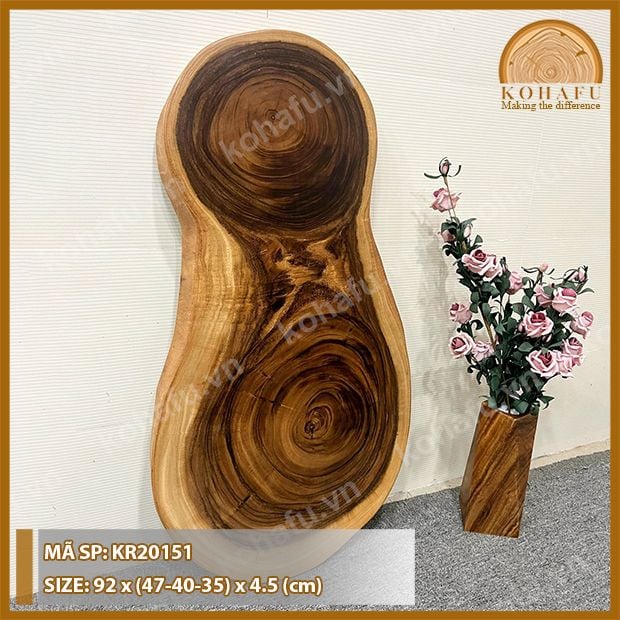 MẶT BÀN TRÒN GỖ ME TÂY KR20151