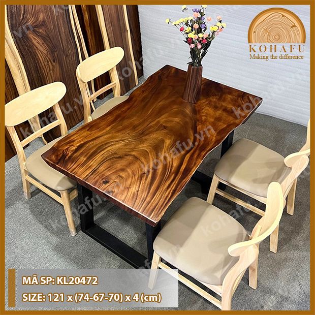 MẶT BÀN DÀI GỖ ME TÂY KL20472