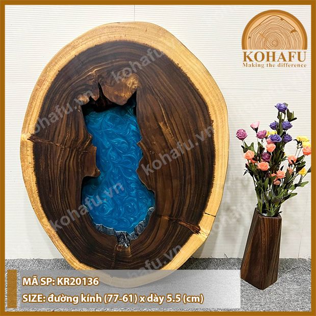 MẶT BÀN TRÒN GỖ ME TÂY KR20136