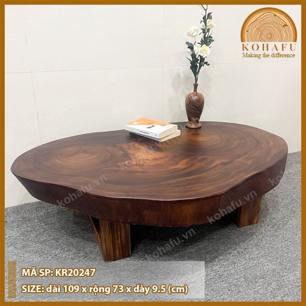 MẶT BÀN TRÒN GỖ ME TÂY KR20247