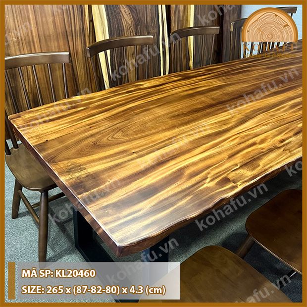 MẶT BÀN DÀI GỖ ME TÂY KL20460