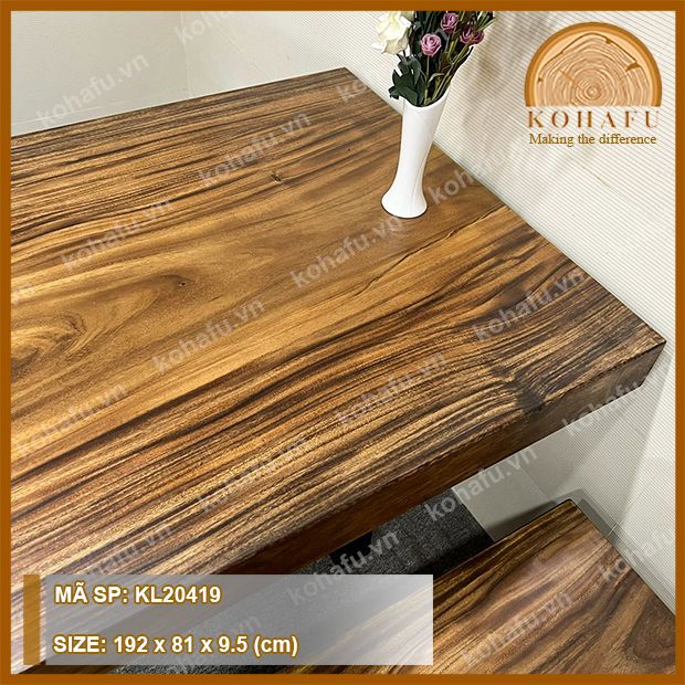 BÀN DÀI GỖ ME TÂY KL20419