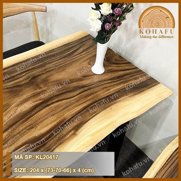 MẶT BÀN DÀI GỖ ME TÂY KL20417