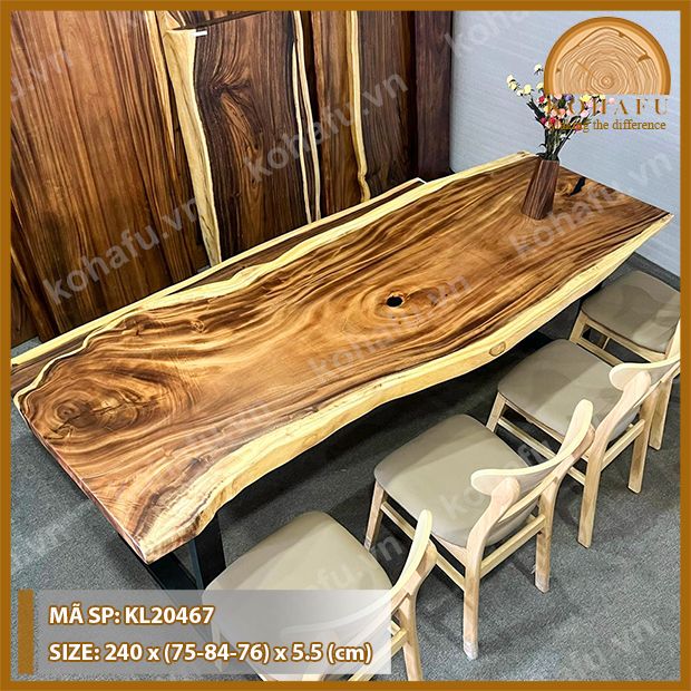 MẶT BÀN DÀI GỖ ME TÂY KL20467