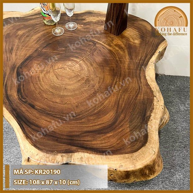 MẶT BÀN TRÒN GỖ ME TÂY KR20190