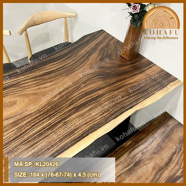 MẶT BÀN DÀI GỖ ME TÂY KL20426