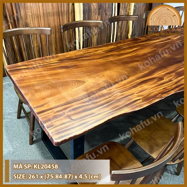 MẶT BÀN DÀI GỖ ME TÂY KL20458