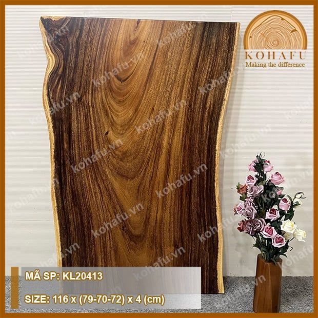 MẶT BÀN DÀI GỖ ME TÂY KL20413